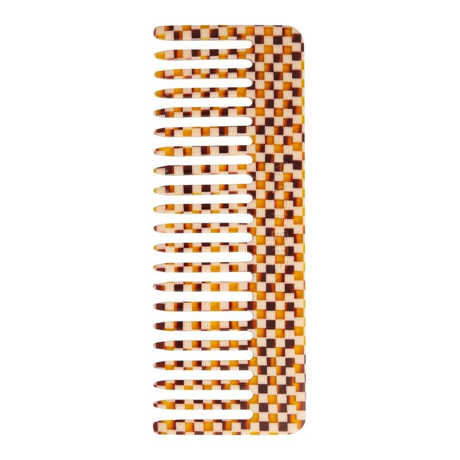 No. 2 Comb in Tortoise Checker