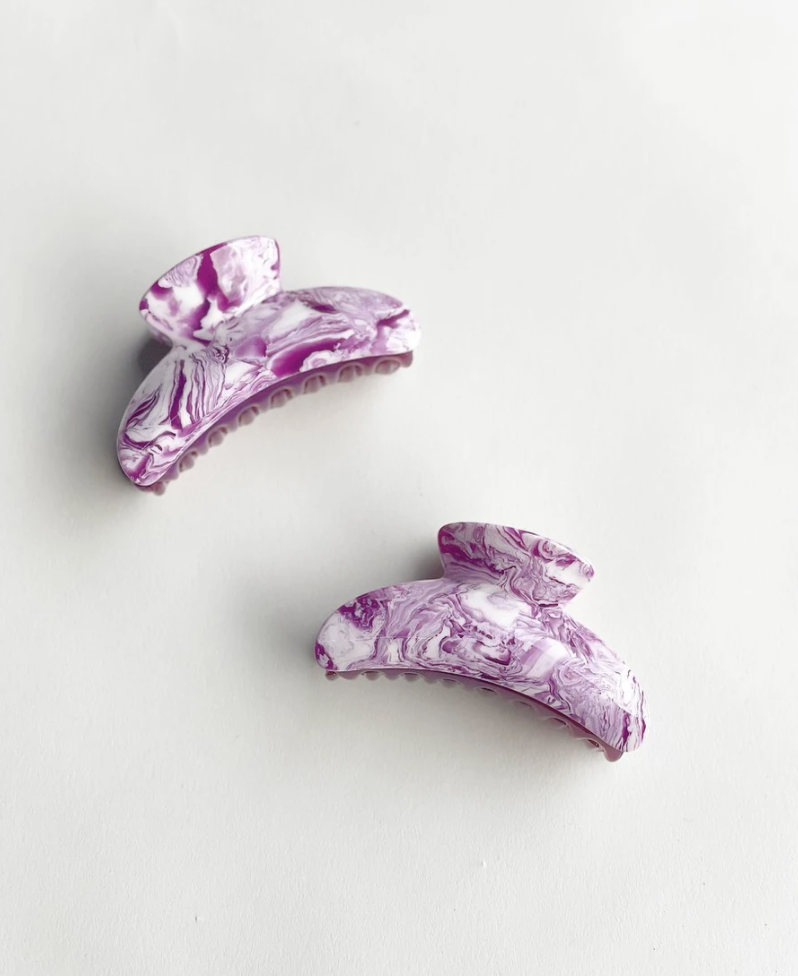 WP Grande Heirloom Claw in Marbled Orchid