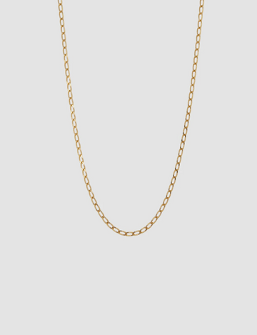 Small Oval Necklace in Gold