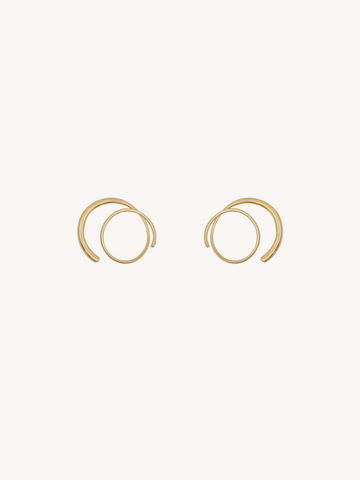 Tornado Earrings in Gold