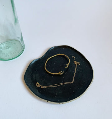 Abstract Platter - Black Matte
