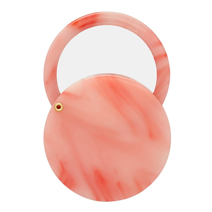 Circle Mirror in Bright Pink
