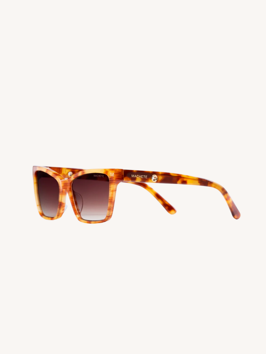 Sally - Sunglasses in Light Tortoise Stripe