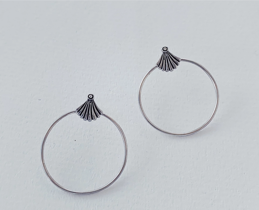 Shell Earrings in Silver