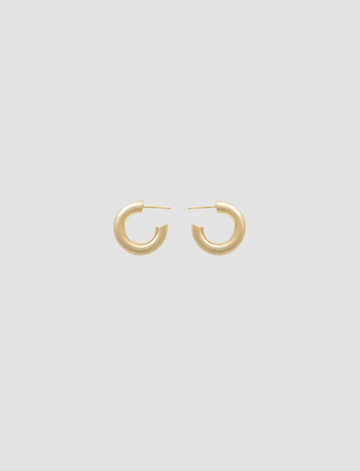 Small Thick Hoops in Gold