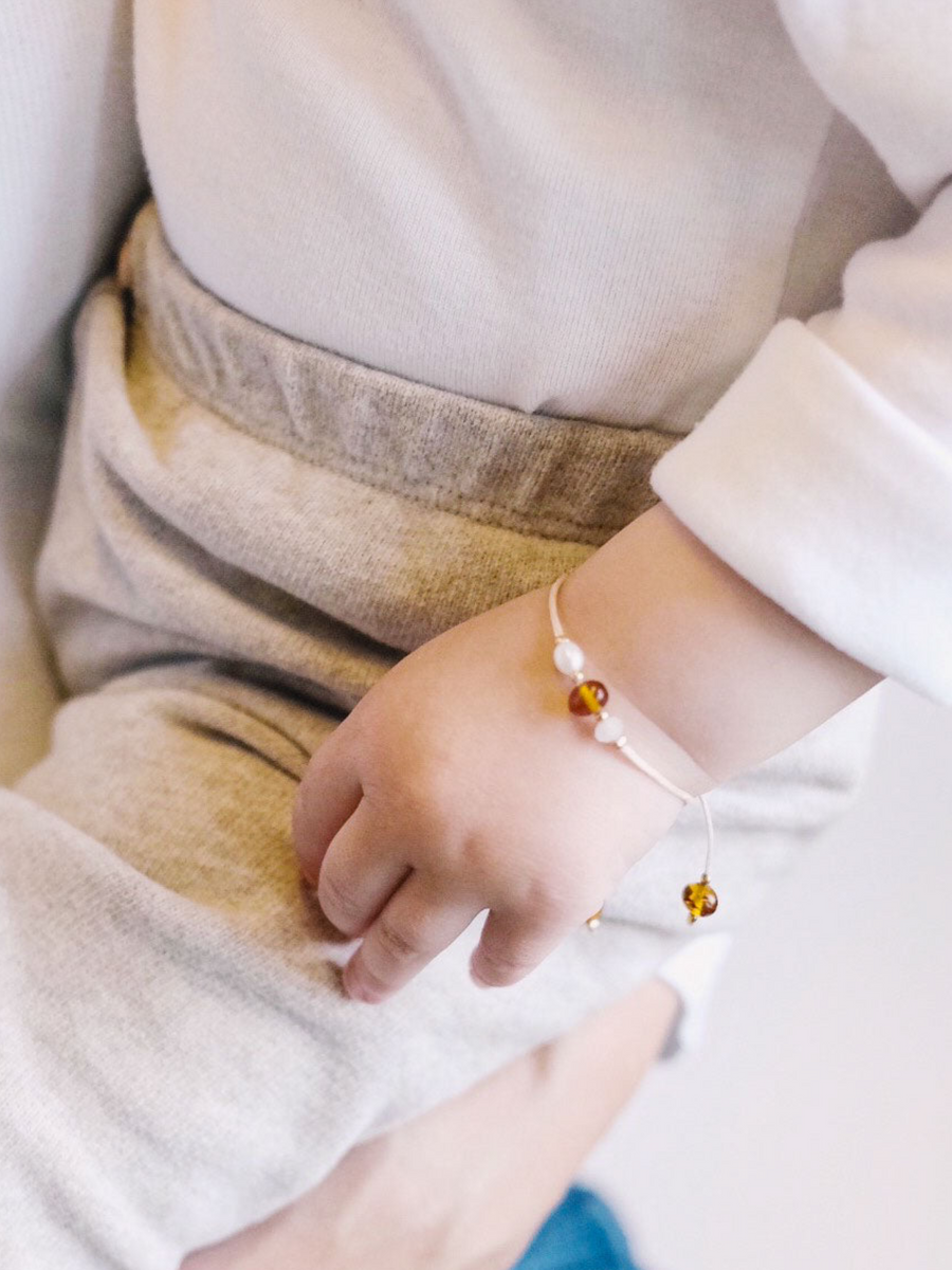 Amber Moon Baby Bracelet
