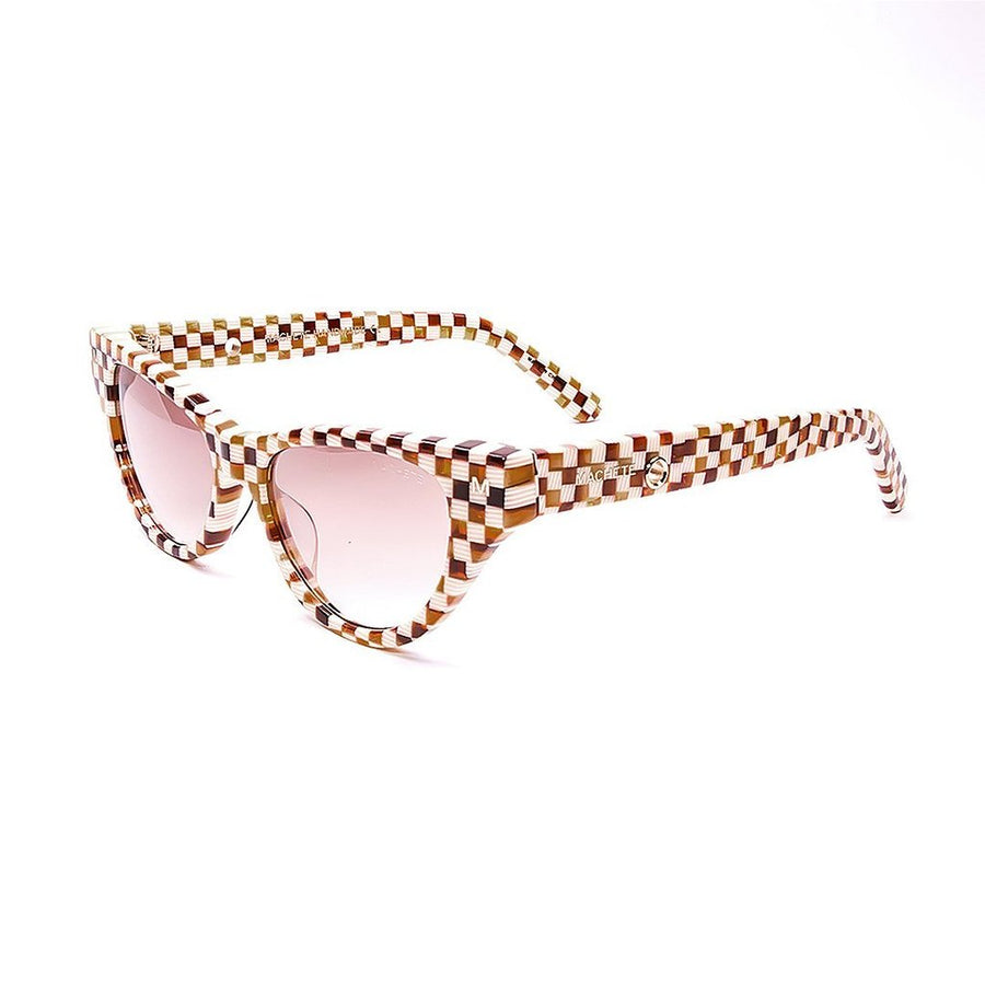 Suzy - Sunglasses in Tortoise Checker