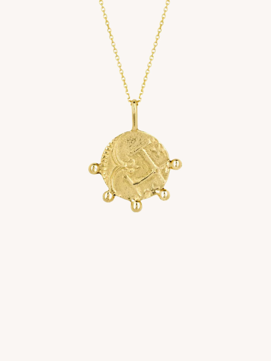 9CT Gold Tesoro Coin Fragment Pendant Necklace