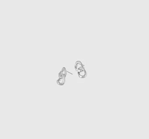The Chain Earrings in Silver