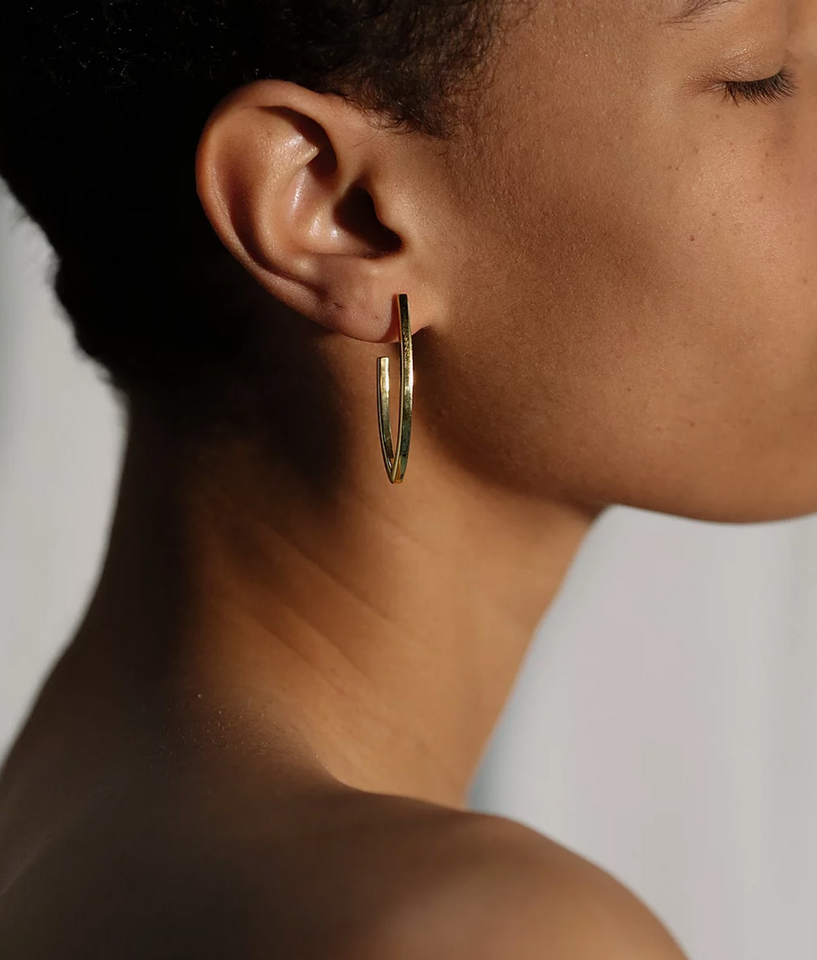 The Clip Earrings in Gold