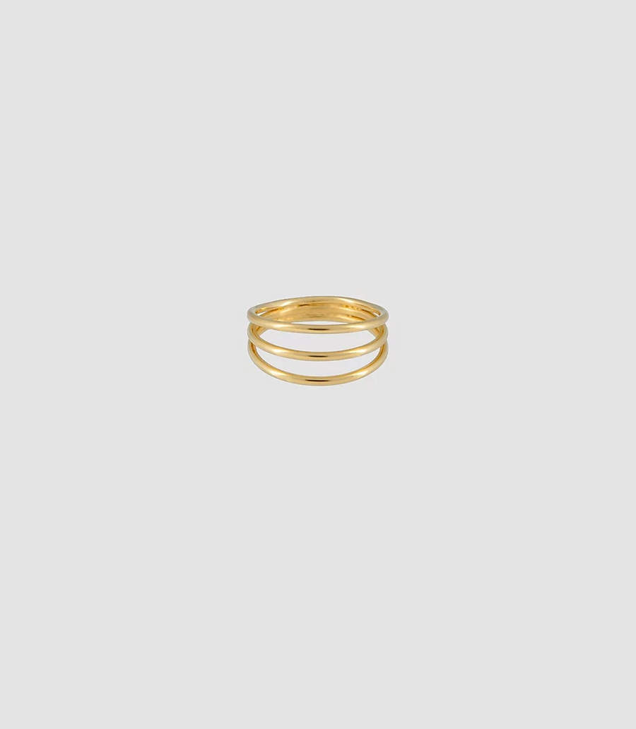 Simple Ring Trible in Gold