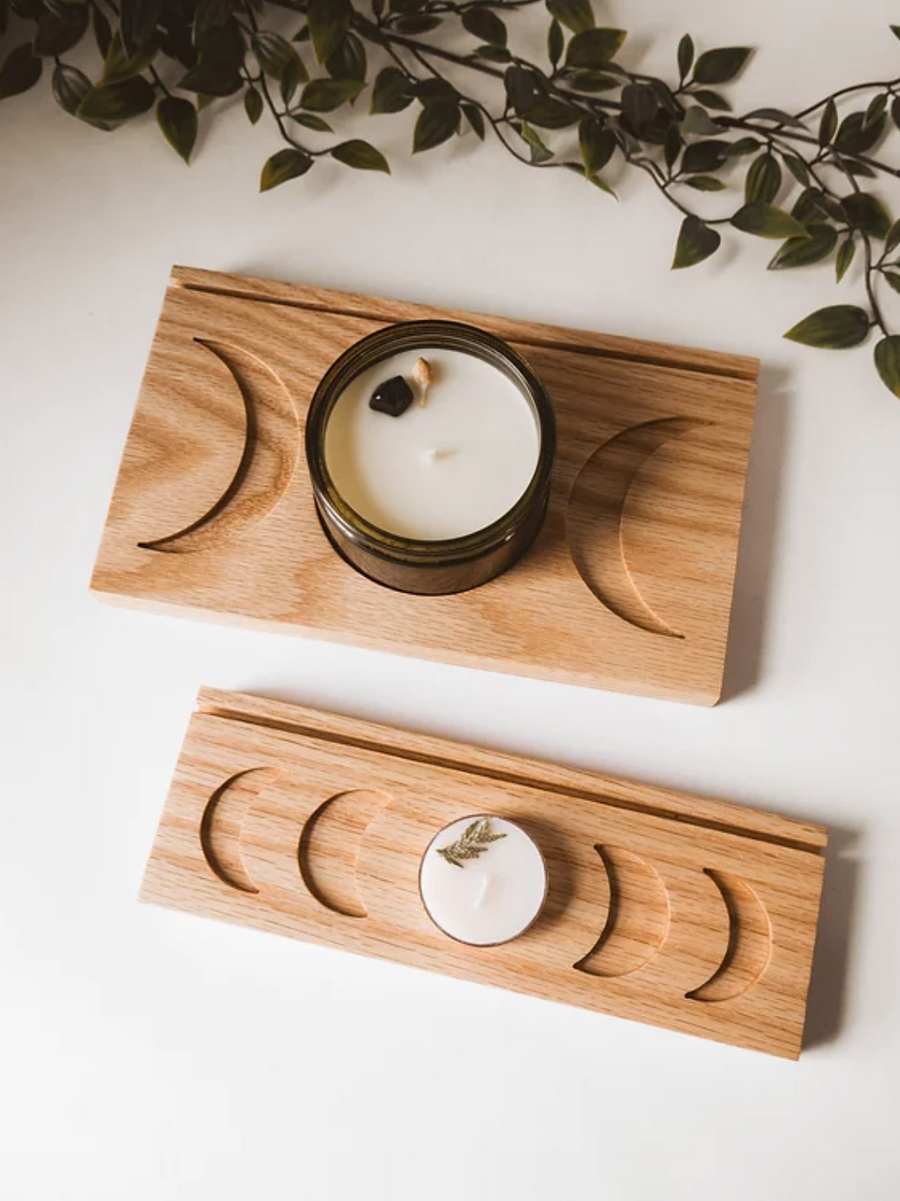 Triple Moon Candle/Card Stand