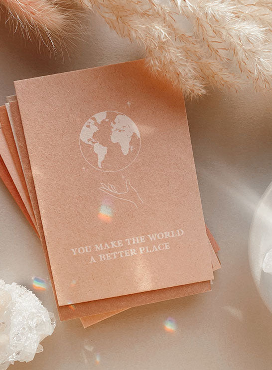 Mini Card You Make The World A Better Place